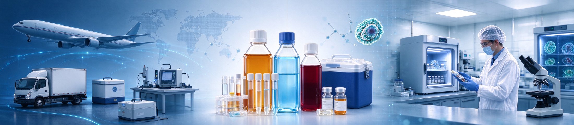 科研用特殊生物制品冷链包装场景